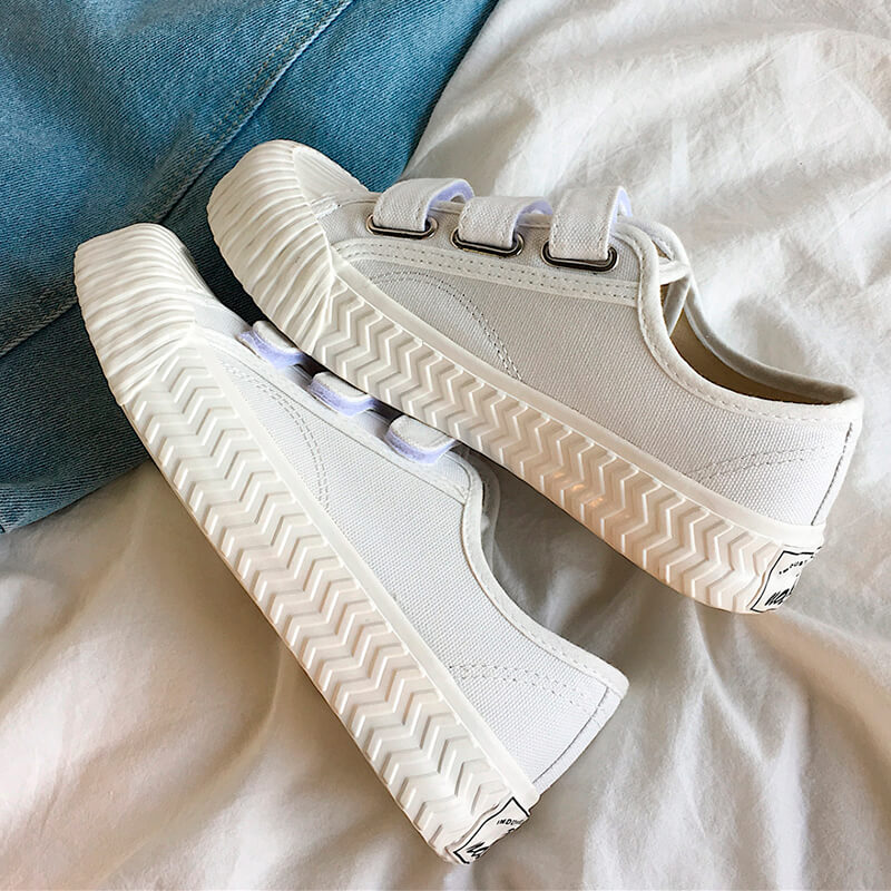 Casual School Girl Velcro Canvas Shoes Casual School Girl Velcro Canvas Shoes