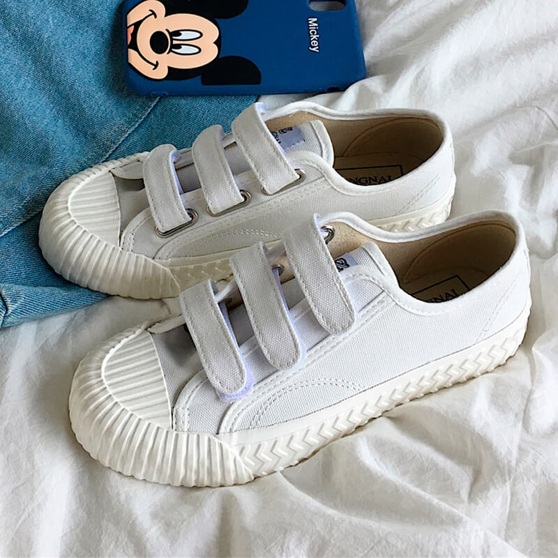 Casual School Girl Velcro Canvas Shoes Casual School Girl Velcro Canvas Shoes