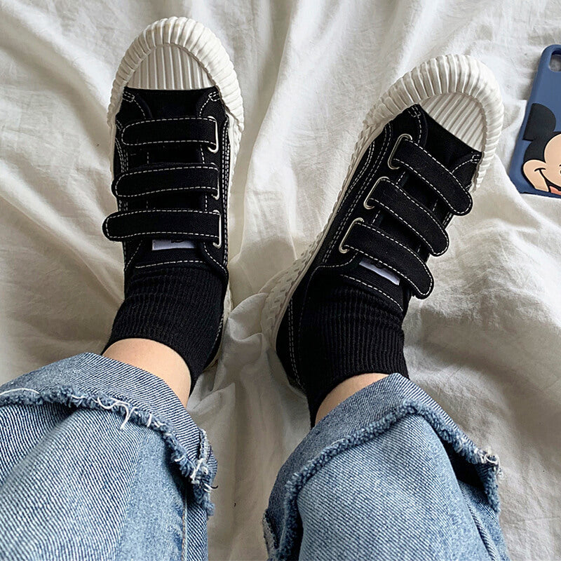 Casual School Girl Velcro Canvas Shoes Casual School Girl Velcro Canvas Shoes