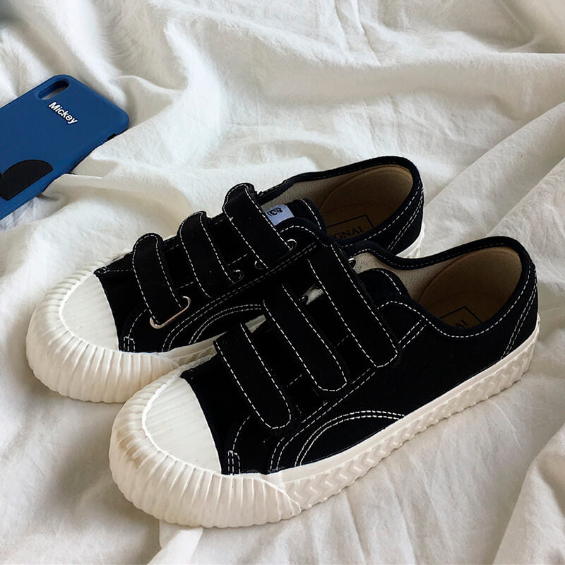 Casual School Girl Velcro Canvas Shoes Casual School Girl Velcro Canvas Shoes