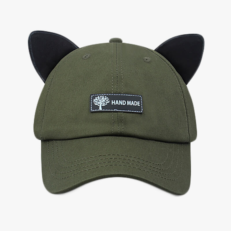 Cat Ears Baseball Cap With Glasses Cat Ears Baseball Cap With Glasses