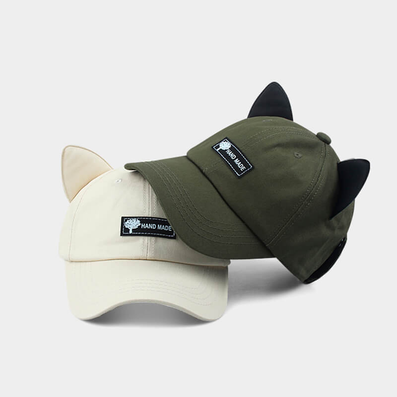 Cat Ears Baseball Cap With Glasses Cat Ears Baseball Cap With Glasses