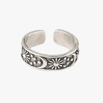 Celestial Aesthetic Sun and Moon Ring
