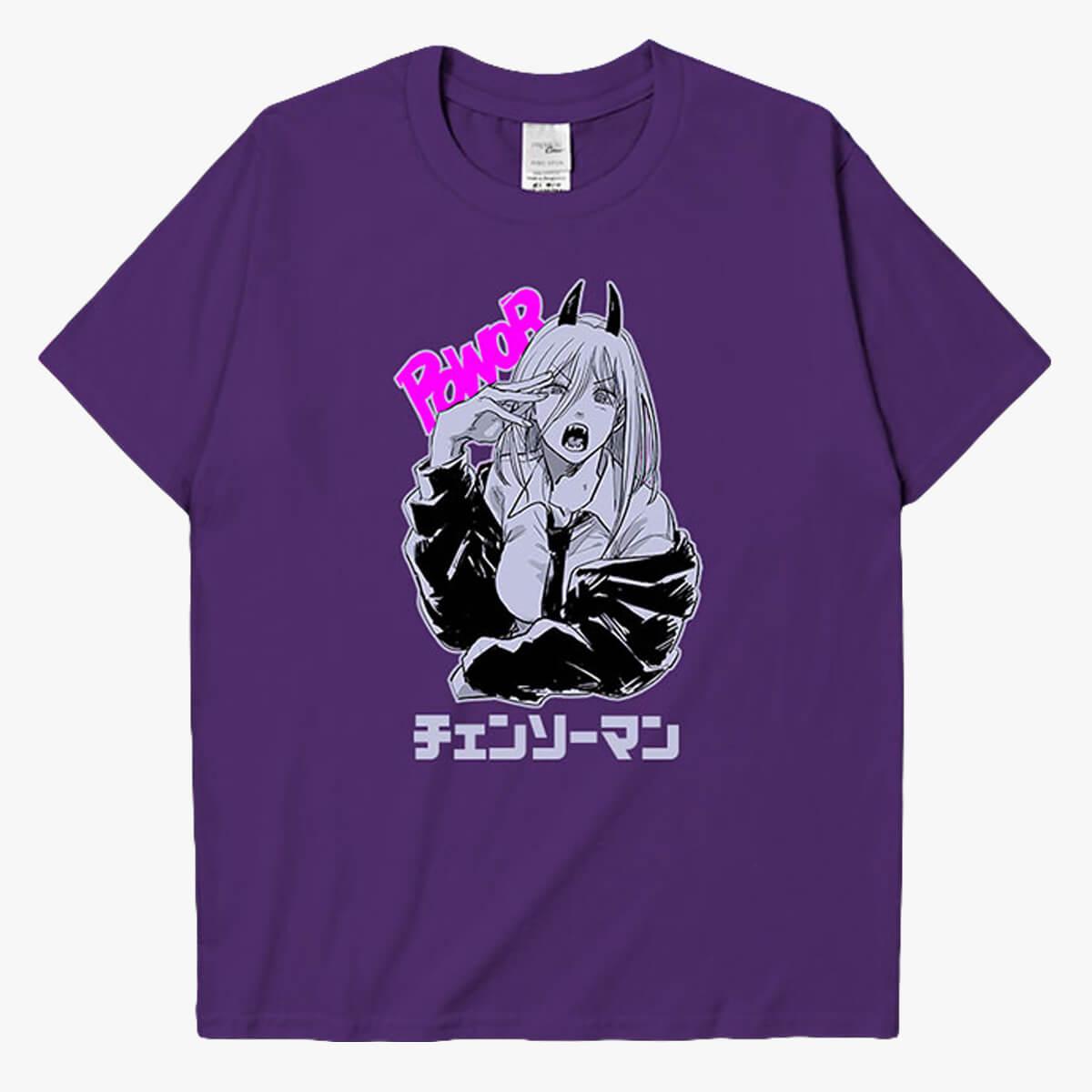 Chainsaw Man Angry Power Anime T-Shirt - Aesthetic Clothes Shop Chainsaw Man Angry Power Anime T-Shirt - Aesthetic Clothes Shop