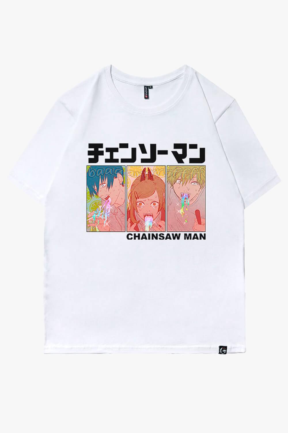 Chainsaw Man Barf Manga T-Shirt - Aesthetic Clothes Shop Chainsaw Man Barf Manga T-Shirt - Aesthetic Clothes Shop