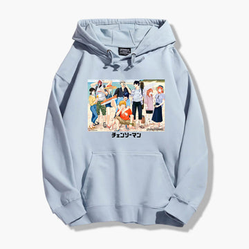 Chainsaw Man Beach Party Anime Hoodie