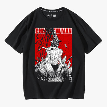 Chainsaw Man Bloody Denji Hybrid T-Shirt - Aesthetic Clothes Shop Chainsaw Man Bloody Denji Hybrid T-Shirt - Aesthetic Clothes Shop