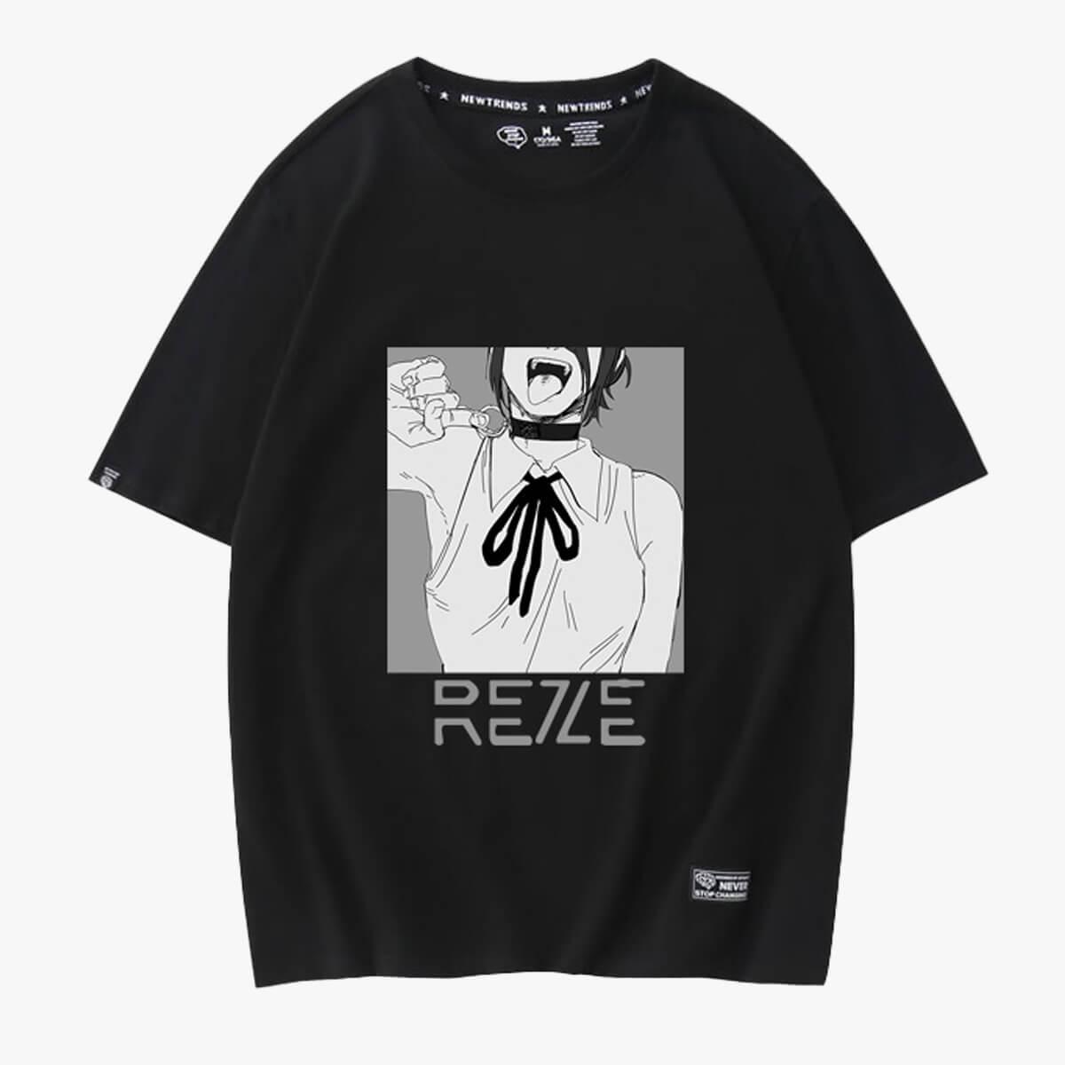 Chainsaw Man Choker Reze Aesthetic T-Shirt - Aesthetic Clothes Shop Chainsaw Man Choker Reze Aesthetic T-Shirt - Aesthetic Clothes Shop