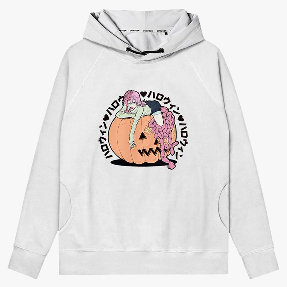 Chainsaw Man Cosmo Pumpkin Halloween Hoodie - Aesthetic Clothes Shop Chainsaw Man Cosmo Pumpkin Halloween Hoodie - Aesthetic Clothes Shop