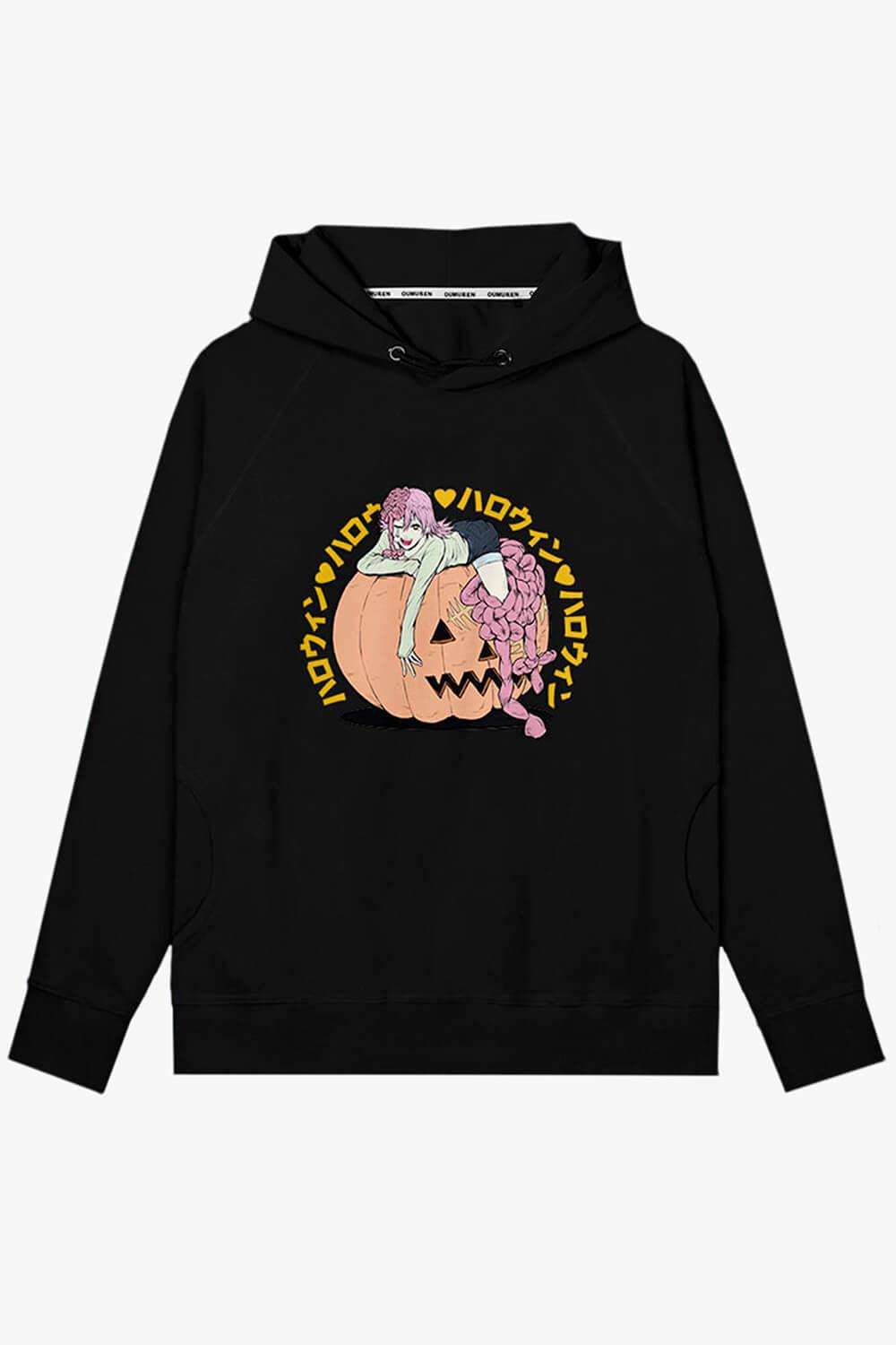 Chainsaw Man Cosmo Pumpkin Halloween Hoodie - Aesthetic Clothes Shop Chainsaw Man Cosmo Pumpkin Halloween Hoodie - Aesthetic Clothes Shop