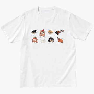 Chainsaw Man Cute Characters Anime T-Shirt