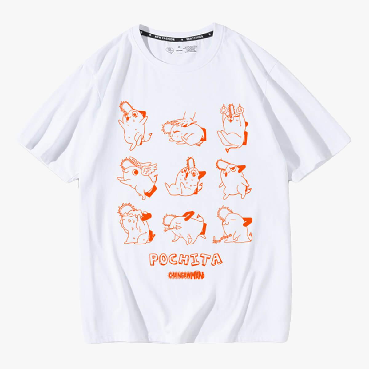 Chainsaw Man Cute Pochita Aesthetic T-Shirt - Aesthetic Clothes Shop Chainsaw Man Cute Pochita Aesthetic T-Shirt - Aesthetic Clothes Shop