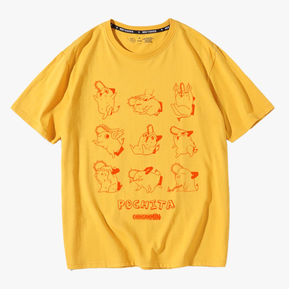 Chainsaw Man Cute Pochita Aesthetic T-Shirt - Aesthetic Clothes Shop Chainsaw Man Cute Pochita Aesthetic T-Shirt - Aesthetic Clothes Shop