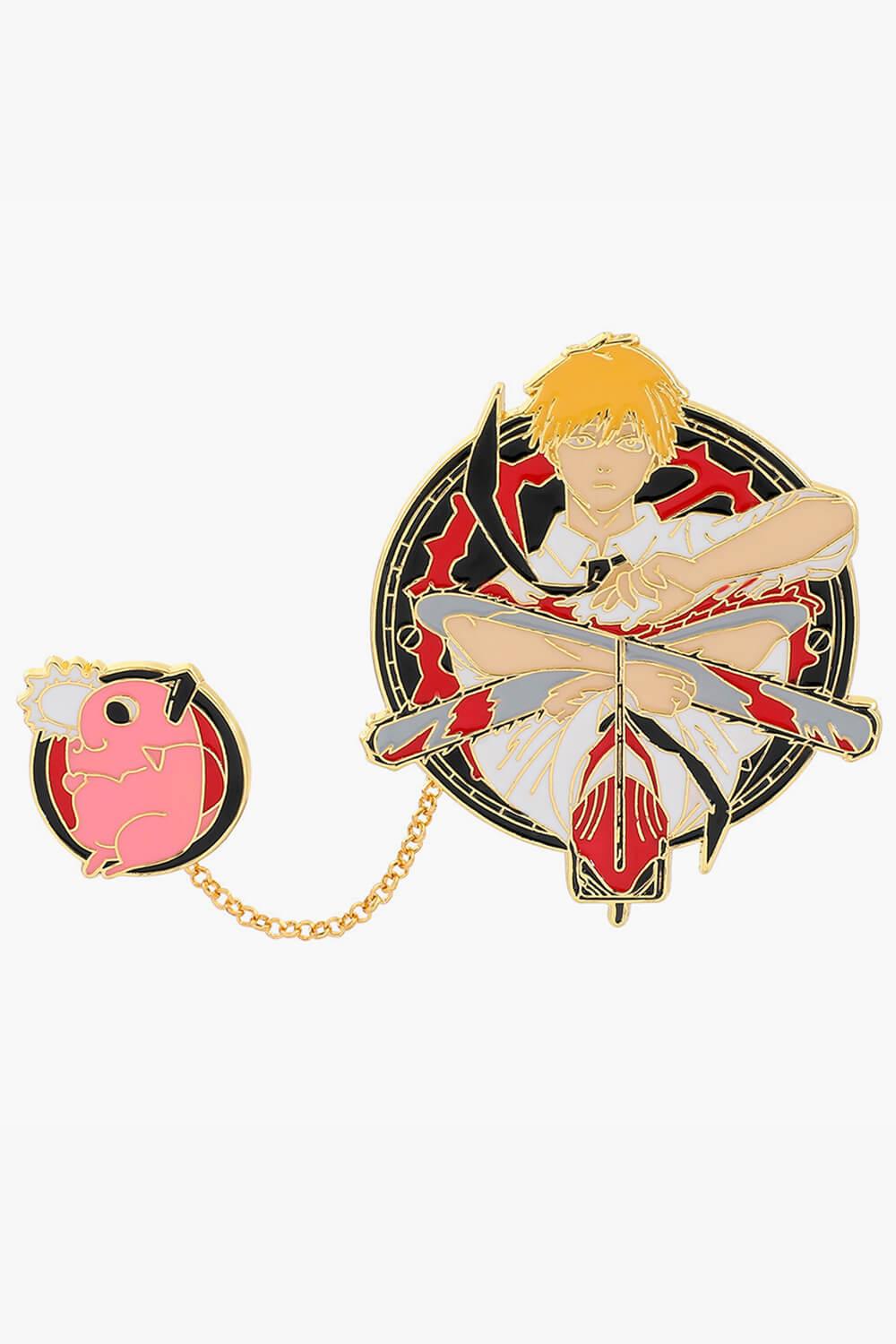 Chainsaw Man Denji and Pochita Enamel Pin - Aesthetic Clothes Shop Chainsaw Man Denji and Pochita Enamel Pin - Aesthetic Clothes Shop