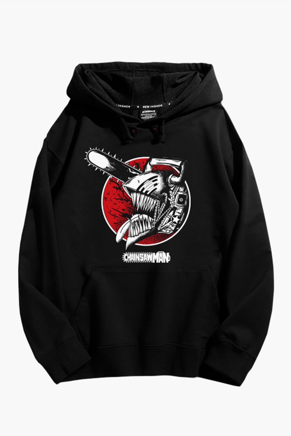 Chainsaw Man Denji Head Devil Form Hoodie - Aesthetic Clothes Shop Chainsaw Man Denji Head Devil Form Hoodie - Aesthetic Clothes Shop