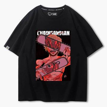 Chainsaw Man Denji Reflection T-Shirt - Aesthetic Clothes Shop Chainsaw Man Denji Reflection T-Shirt - Aesthetic Clothes Shop
