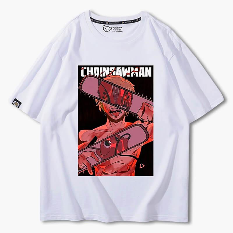 Chainsaw Man Denji Reflection T-Shirt - Aesthetic Clothes Shop Chainsaw Man Denji Reflection T-Shirt - Aesthetic Clothes Shop