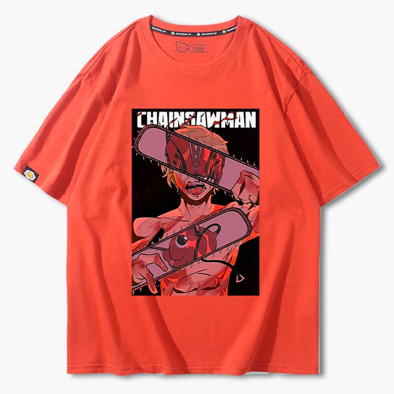 Chainsaw Man Denji Reflection T-Shirt - Aesthetic Clothes Shop Chainsaw Man Denji Reflection T-Shirt - Aesthetic Clothes Shop