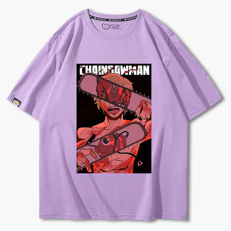 Chainsaw Man Denji Reflection T-Shirt - Aesthetic Clothes Shop Chainsaw Man Denji Reflection T-Shirt - Aesthetic Clothes Shop