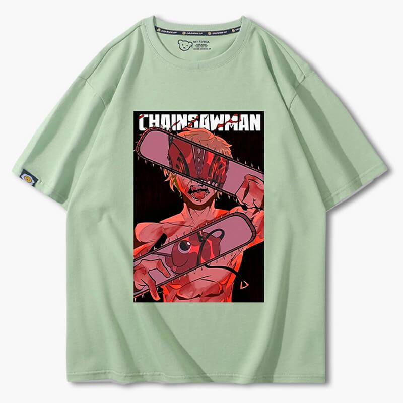 Chainsaw Man Denji Reflection T-Shirt - Aesthetic Clothes Shop Chainsaw Man Denji Reflection T-Shirt - Aesthetic Clothes Shop