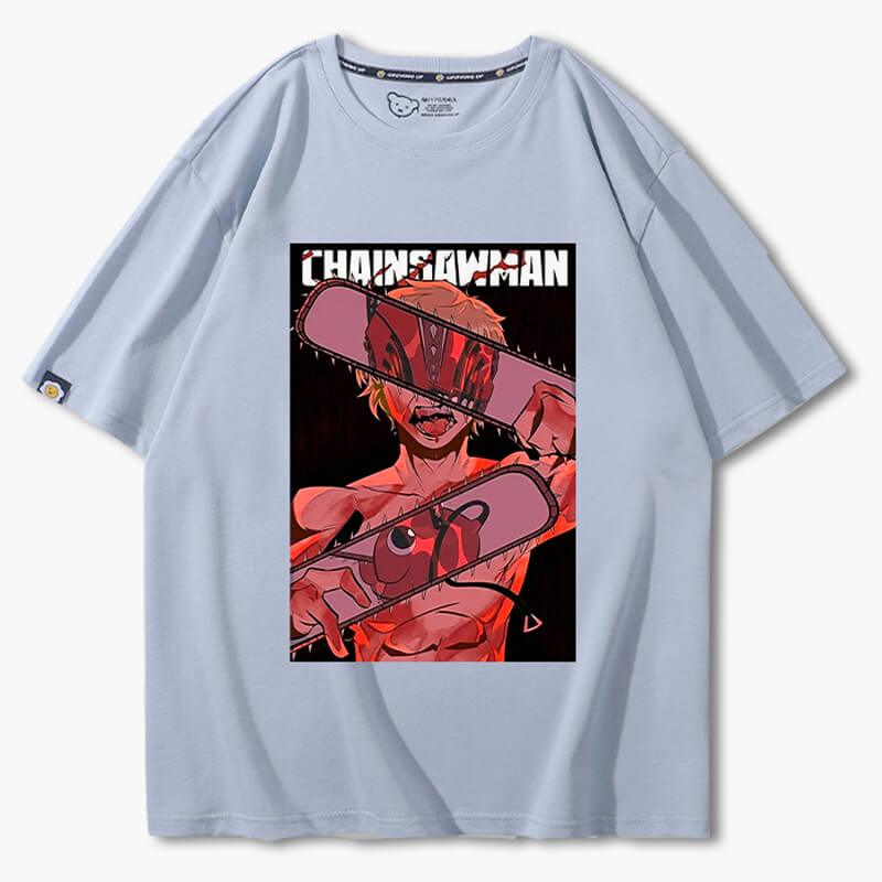 Chainsaw Man Denji Reflection T-Shirt - Aesthetic Clothes Shop Chainsaw Man Denji Reflection T-Shirt - Aesthetic Clothes Shop