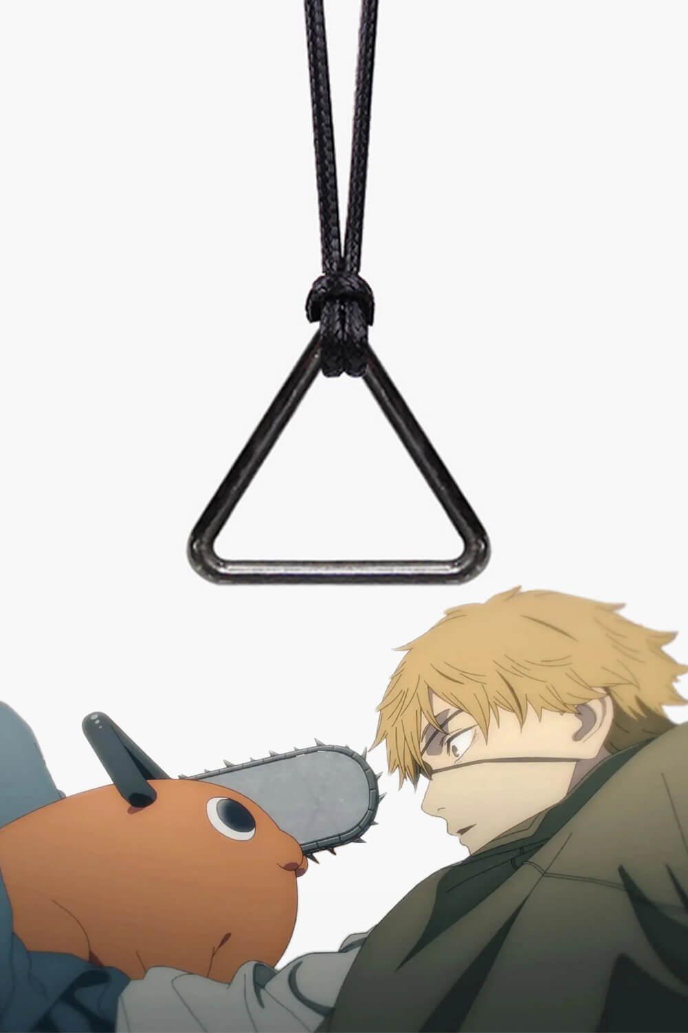 Chainsaw Man Denji Triangle Necklace - Aesthetic Clothes Shop