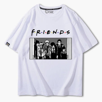 Chainsaw Man Friends Meme T-Shirt - Aesthetic Clothes Shop Chainsaw Man Friends Meme T-Shirt - Aesthetic Clothes Shop
