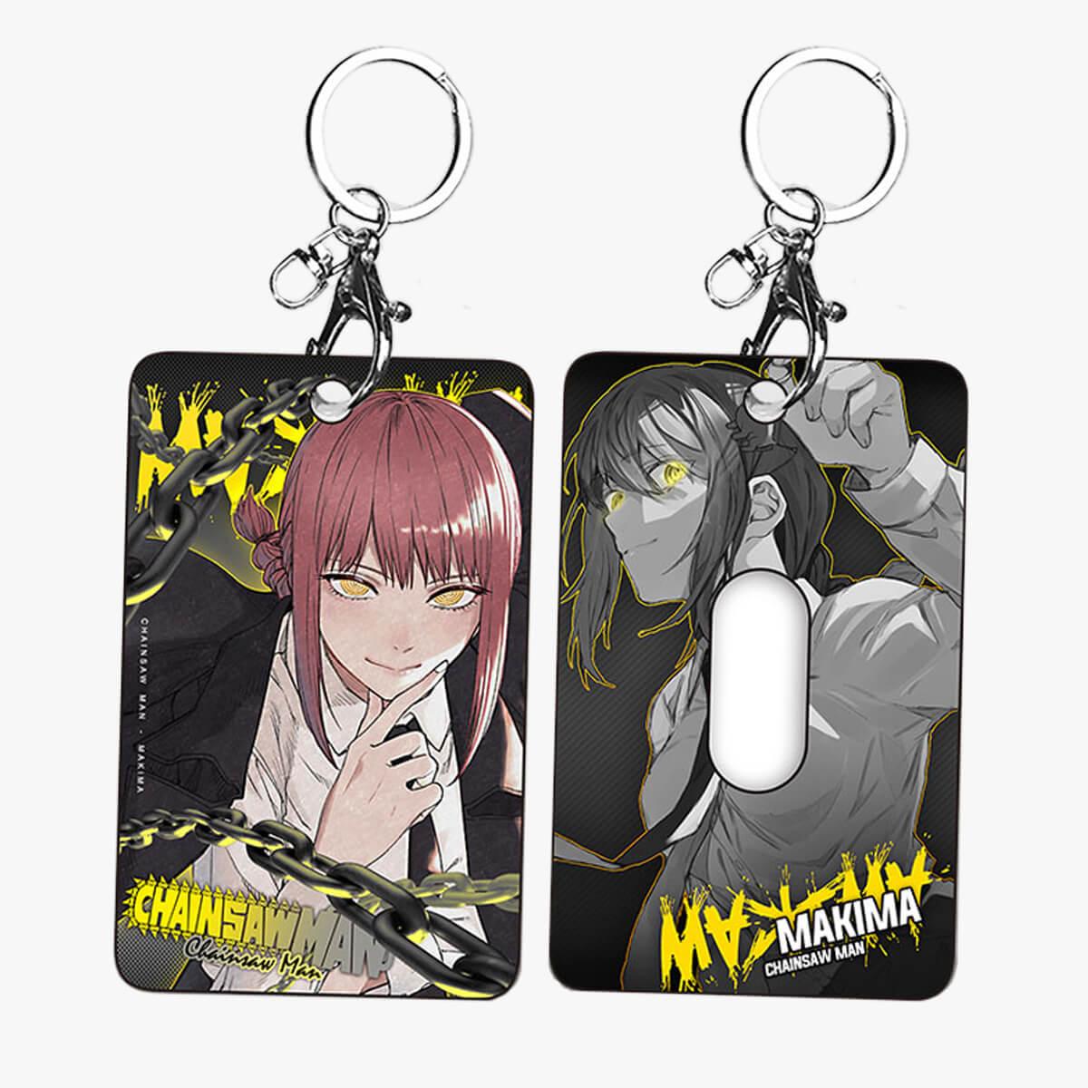 Chainsaw Man Girl Characters Card Holder Keychain - Aesthetic Clothes Shop Chainsaw Man Girl Characters Card Holder Keychain - Aesthetic Clothes Shop