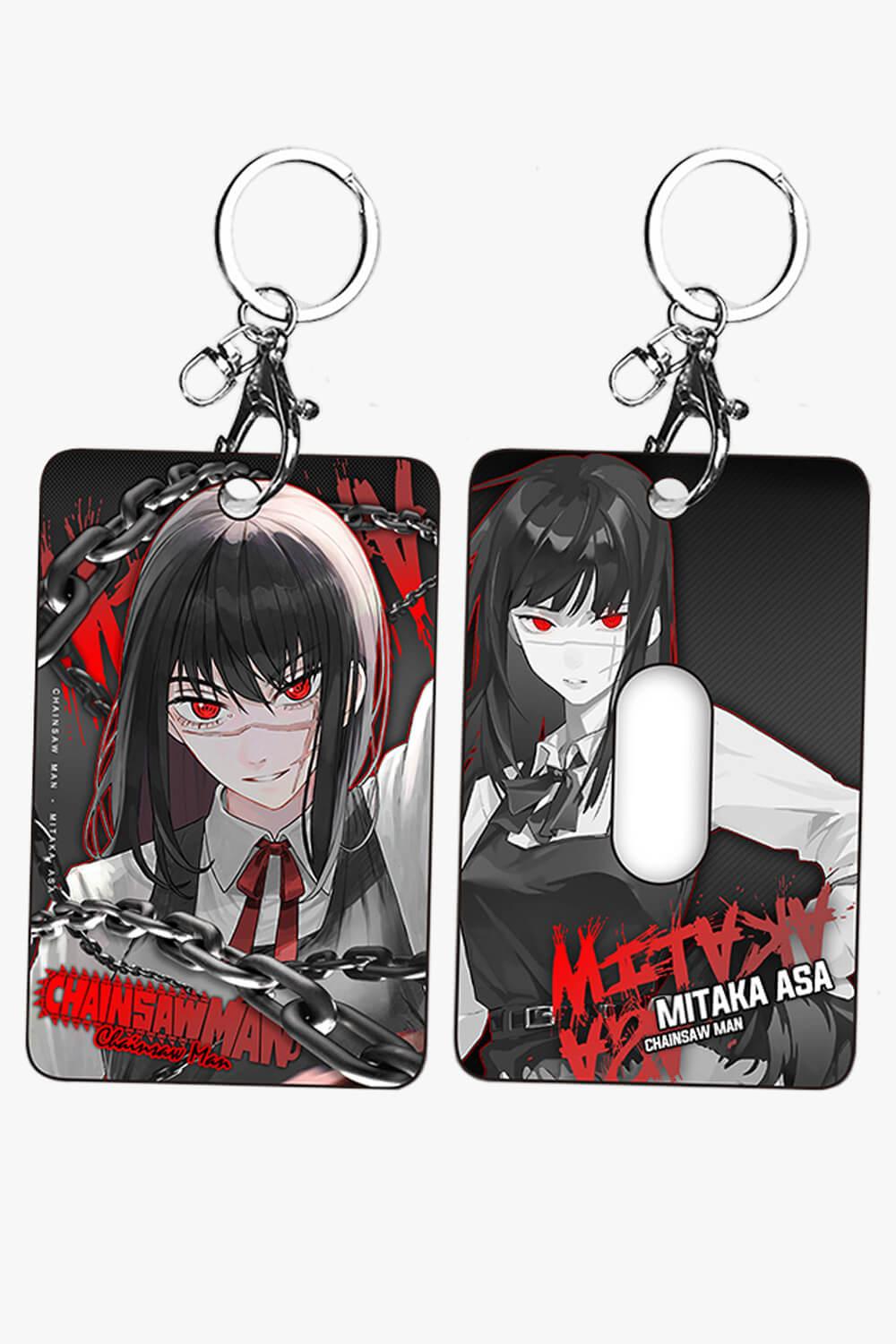 Chainsaw Man Girl Characters Card Holder Keychain - Aesthetic Clothes Shop Chainsaw Man Girl Characters Card Holder Keychain - Aesthetic Clothes Shop
