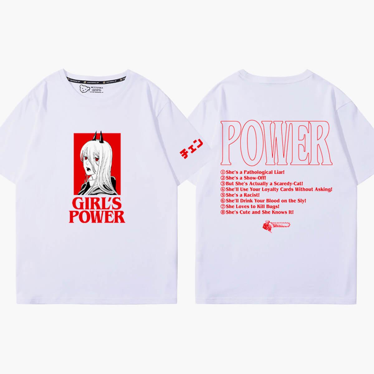 Chainsaw Man Girls Power Animecore T-Shirt - Aesthetic Clothes Shop Chainsaw Man Girls Power Animecore T-Shirt - Aesthetic Clothes Shop