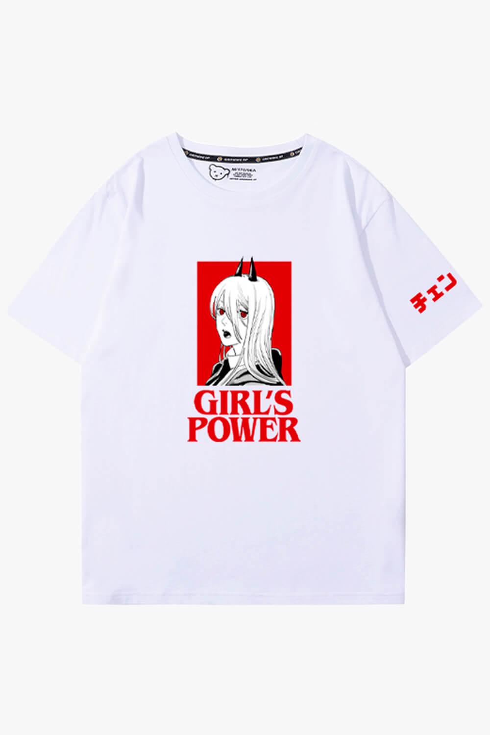 Chainsaw Man Girls Power Animecore T-Shirt - Aesthetic Clothes Shop Chainsaw Man Girls Power Animecore T-Shirt - Aesthetic Clothes Shop