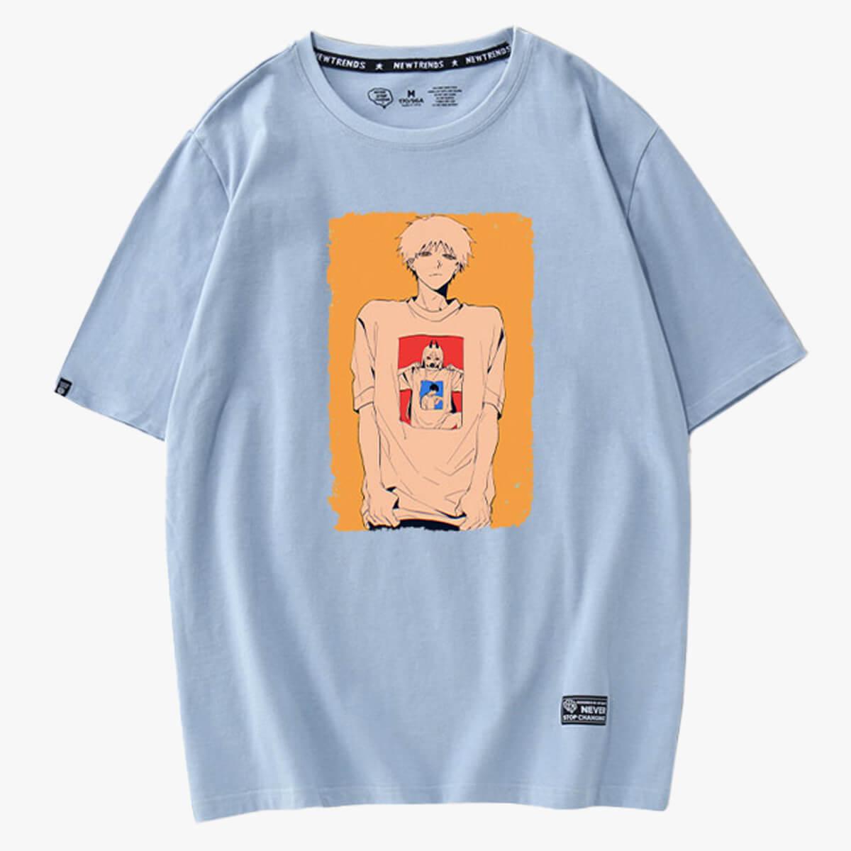 Chainsaw Man Inception Meme T-Shirt Denji and Power Photo - Aesthetic Clothes Shop Chainsaw Man Inception Meme T-Shirt Denji and Power Photo - Aesthetic Clothes Shop