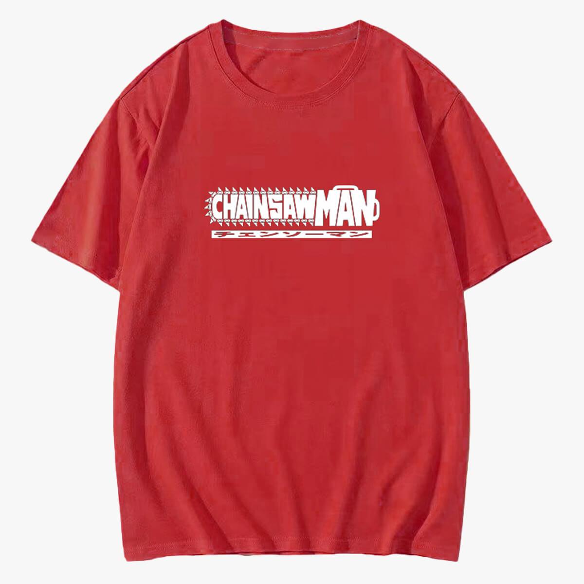 Chainsaw Man Logo Anime Aesthetic T-Shirt - Aesthetic Clothes Shop Chainsaw Man Logo Anime Aesthetic T-Shirt - Aesthetic Clothes Shop