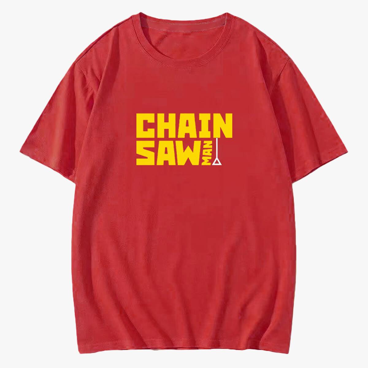 Chainsaw Man Logo Anime Aesthetic T-Shirt - Aesthetic Clothes Shop Chainsaw Man Logo Anime Aesthetic T-Shirt - Aesthetic Clothes Shop