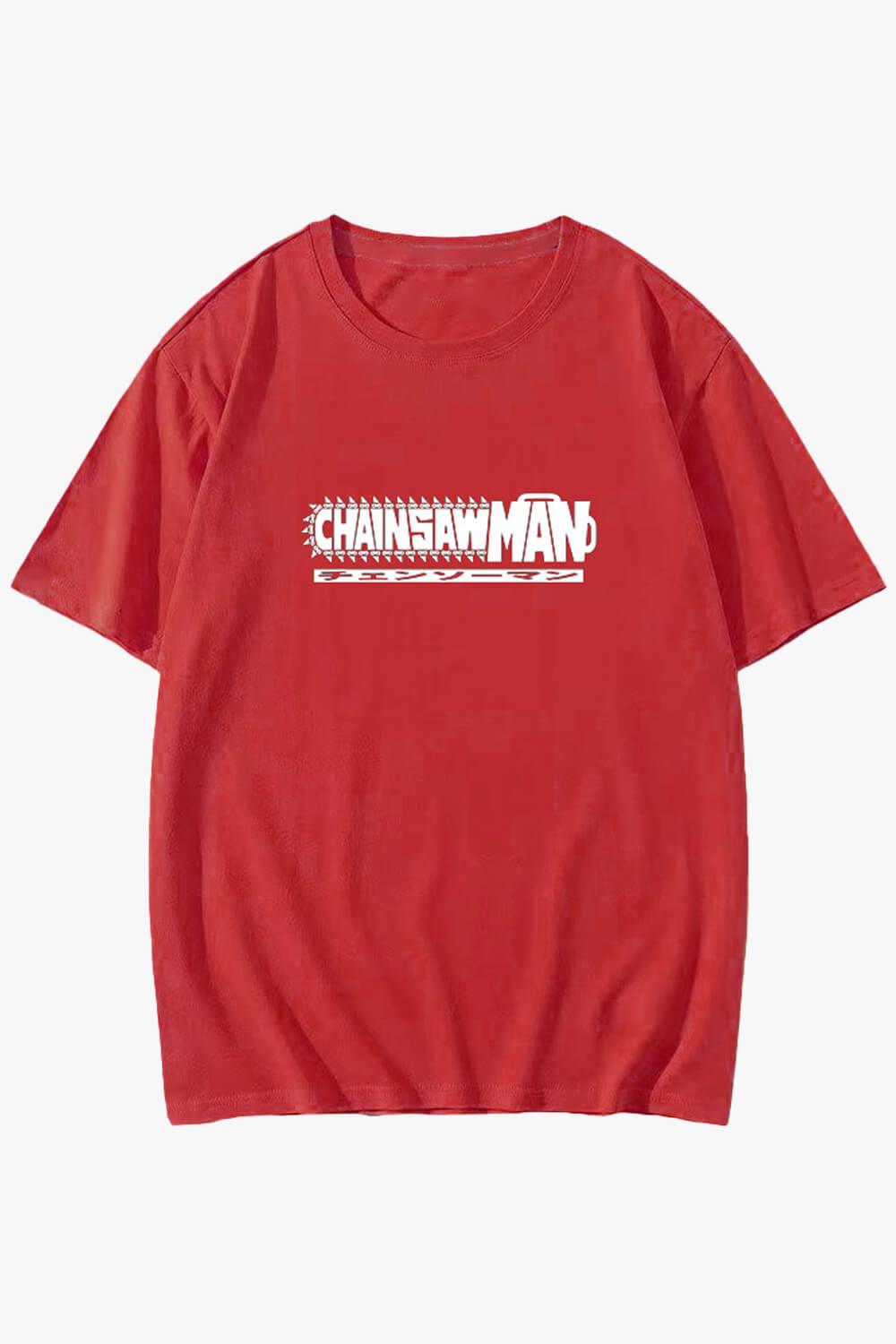 Chainsaw Man Logo Anime Aesthetic T-Shirt - Aesthetic Clothes Shop Chainsaw Man Logo Anime Aesthetic T-Shirt - Aesthetic Clothes Shop