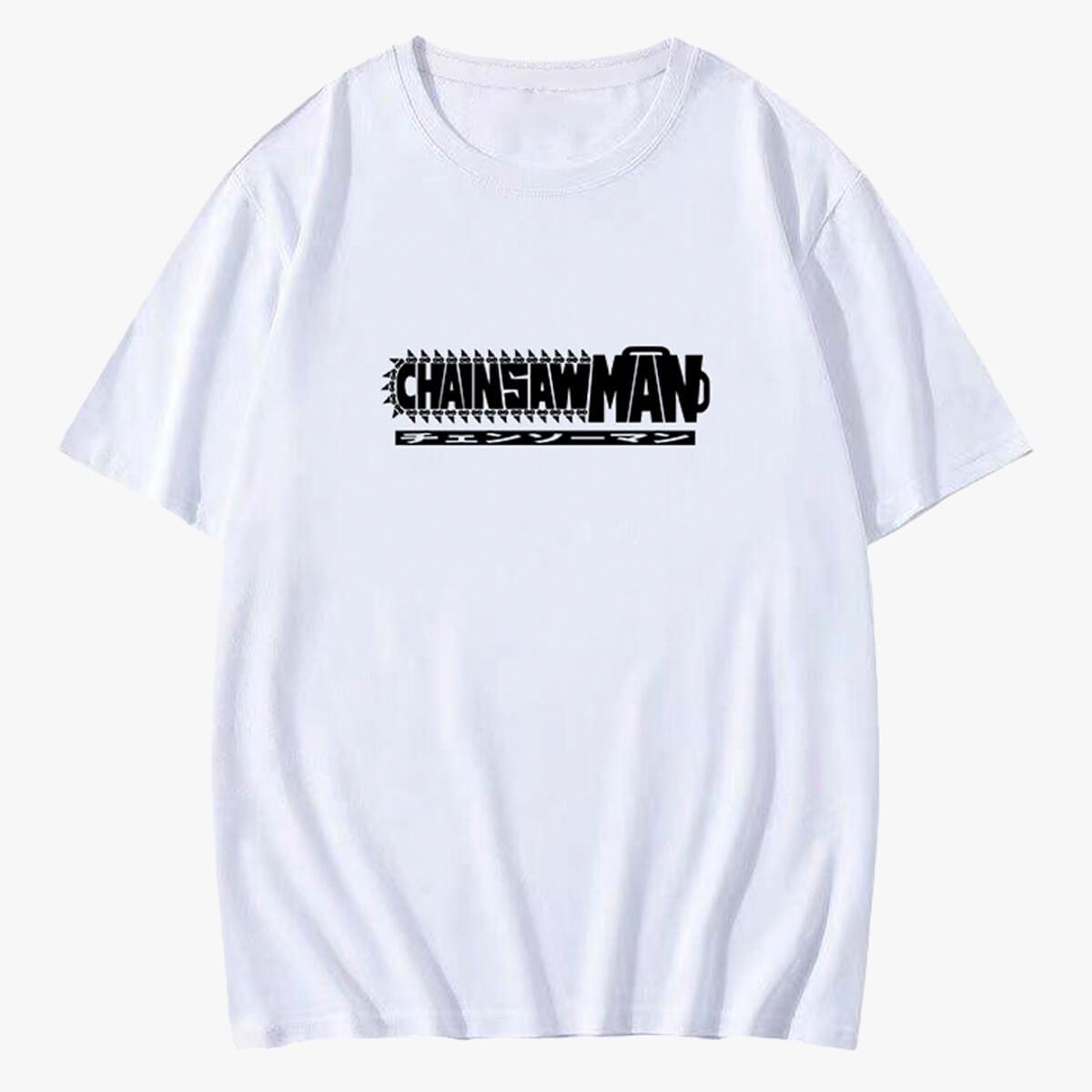 Chainsaw Man Logo Anime Aesthetic T-Shirt - Aesthetic Clothes Shop Chainsaw Man Logo Anime Aesthetic T-Shirt - Aesthetic Clothes Shop