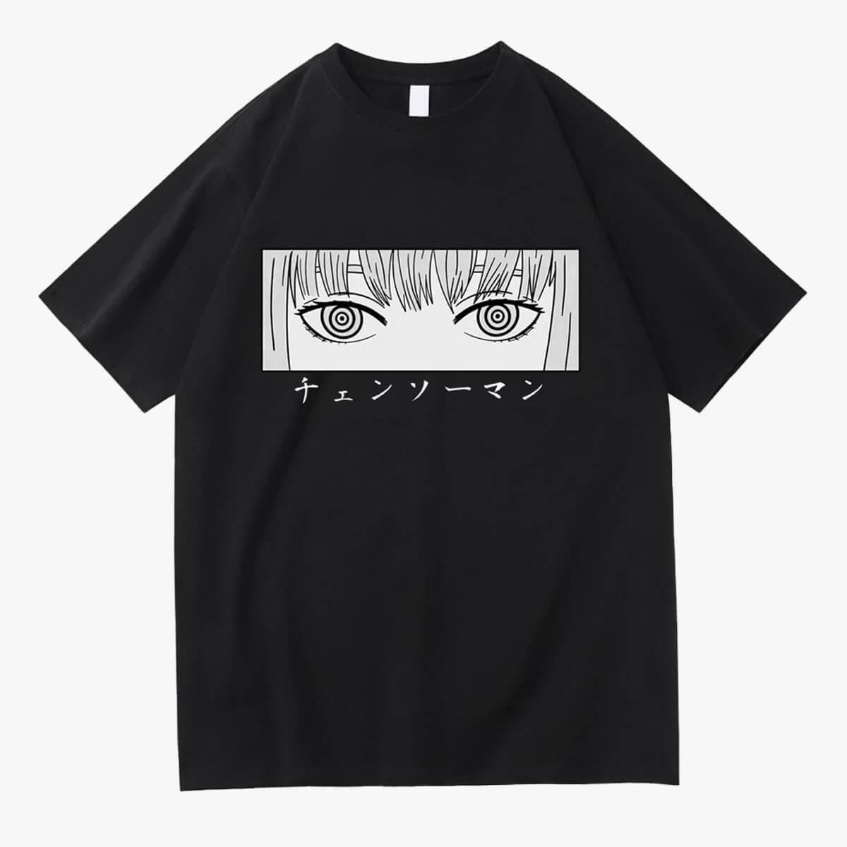 Chainsaw Man Makima Eyes Manga T-Shirt - Aesthetic Clothes Shop Chainsaw Man Makima Eyes Manga T-Shirt - Aesthetic Clothes Shop