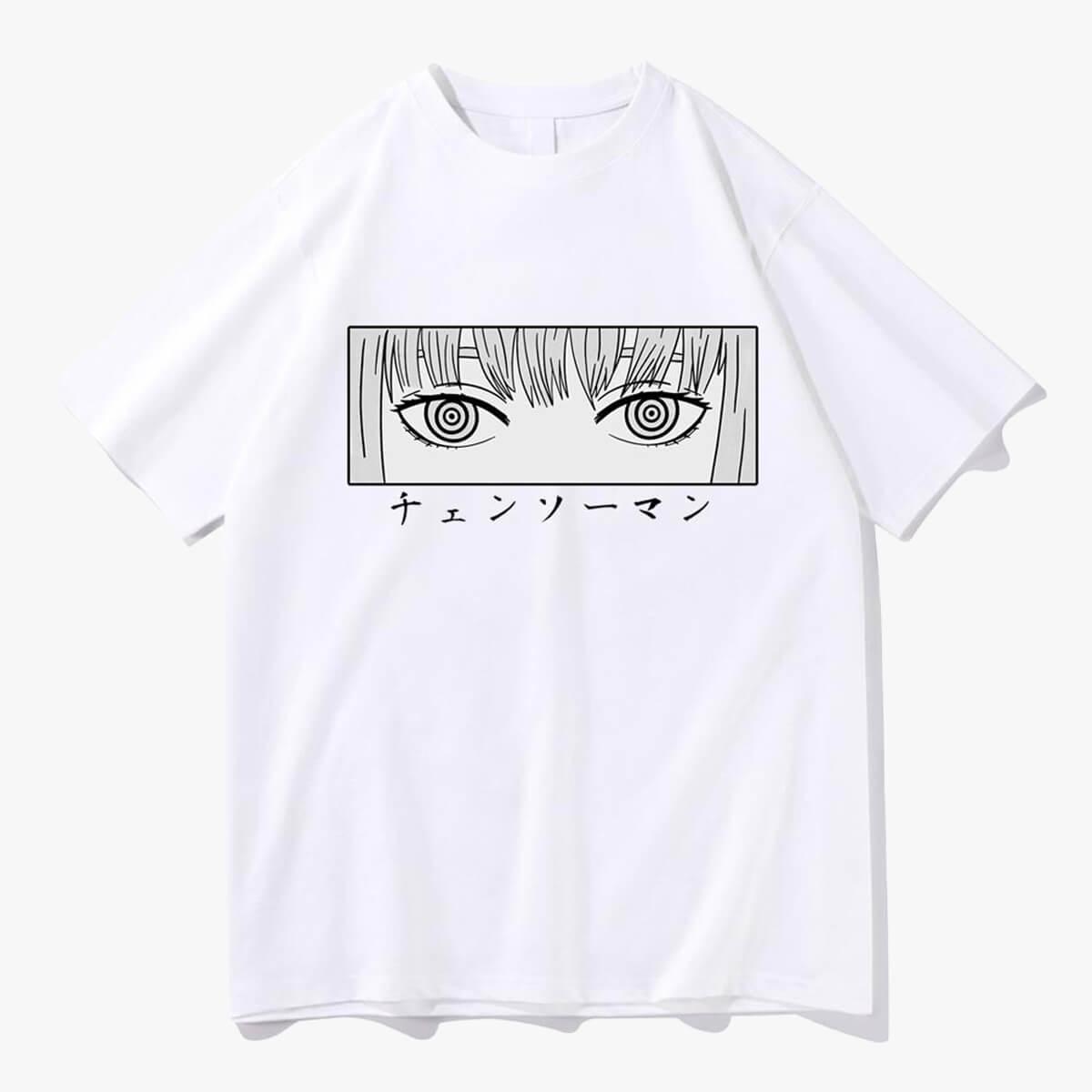 Chainsaw Man Makima Eyes Manga T-Shirt - Aesthetic Clothes Shop Chainsaw Man Makima Eyes Manga T-Shirt - Aesthetic Clothes Shop