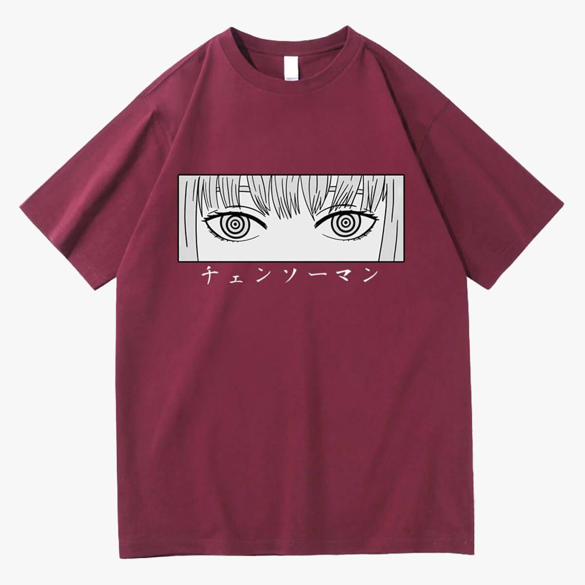 Chainsaw Man Makima Eyes Manga T-Shirt - Aesthetic Clothes Shop Chainsaw Man Makima Eyes Manga T-Shirt - Aesthetic Clothes Shop