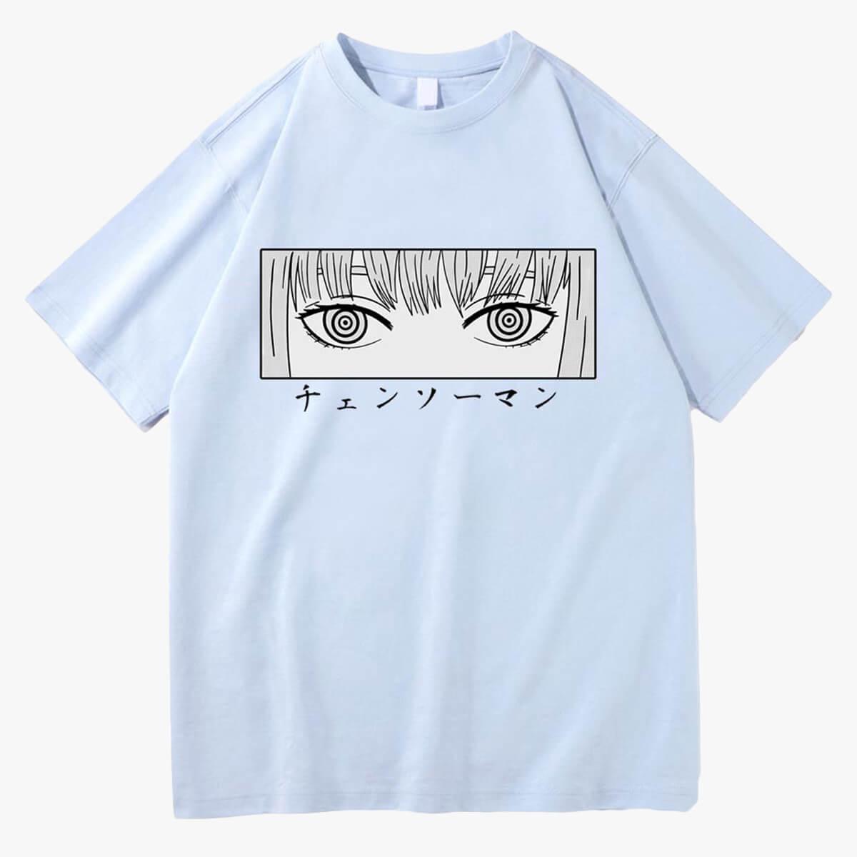 Chainsaw Man Makima Eyes Manga T-Shirt - Aesthetic Clothes Shop Chainsaw Man Makima Eyes Manga T-Shirt - Aesthetic Clothes Shop