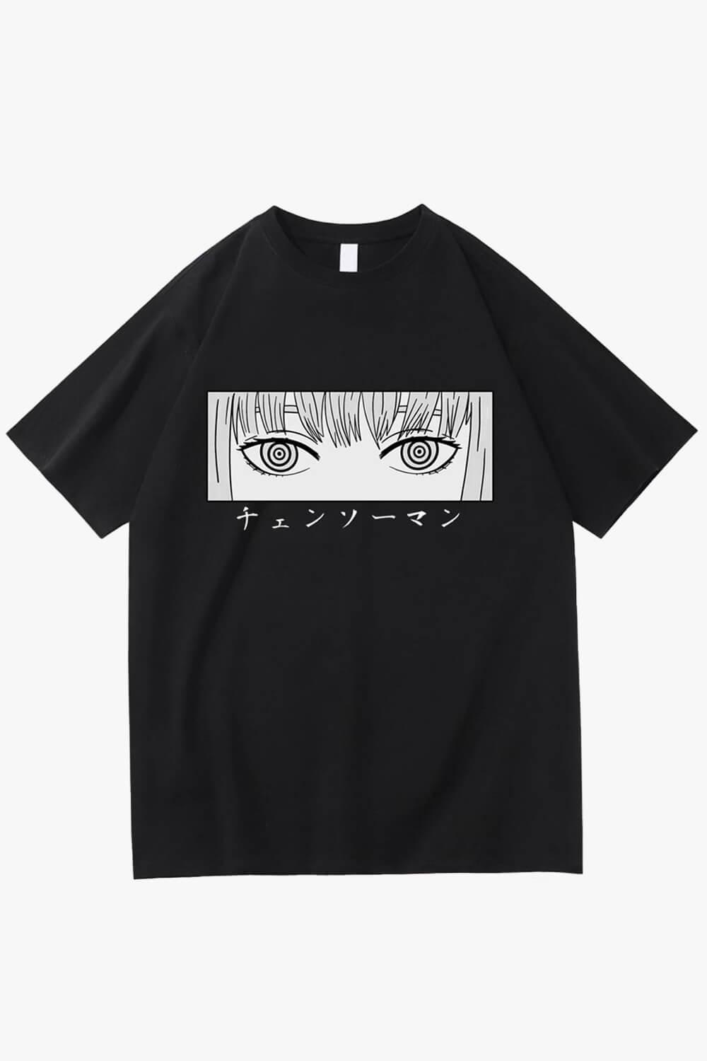 Chainsaw Man Makima Eyes Manga T-Shirt - Aesthetic Clothes Shop Chainsaw Man Makima Eyes Manga T-Shirt - Aesthetic Clothes Shop