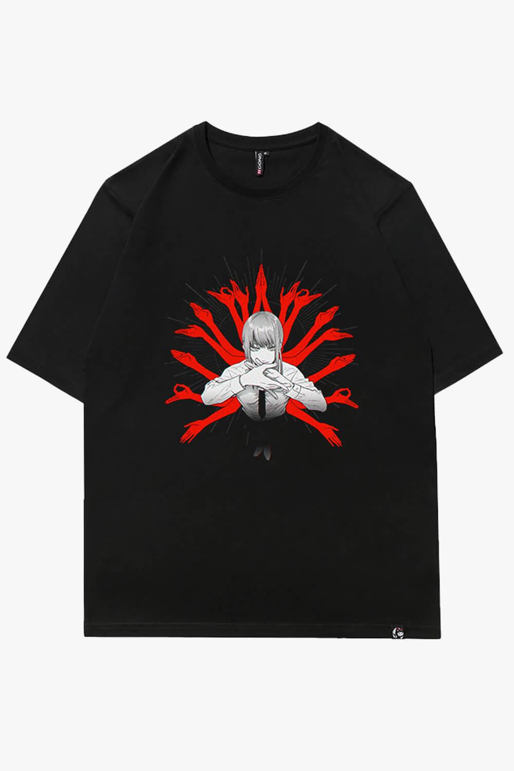 Chainsaw Man Makima Goddess T-Shirt - Aesthetic Clothes Shop Chainsaw Man Makima Goddess T-Shirt - Aesthetic Clothes Shop