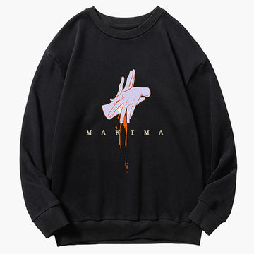 Chainsaw Man Makima Hand Sign Sweatshirt - Aesthetic Clothes Shop Chainsaw Man Makima Hand Sign Sweatshirt - Aesthetic Clothes Shop