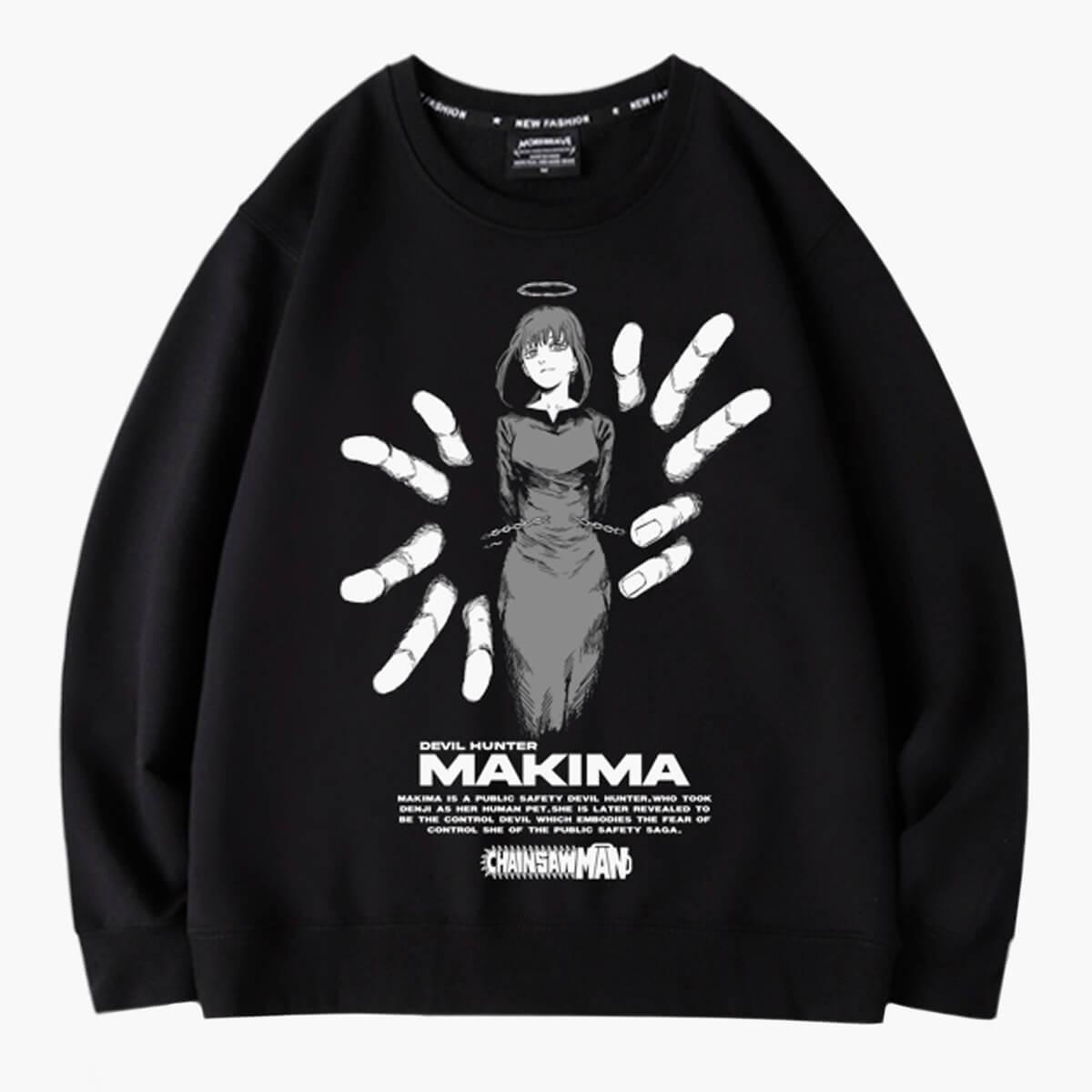Chainsaw Man Makima Hands Aesthetic Sweatshirt - Aesthetic Clothes Shop Chainsaw Man Makima Hands Aesthetic Sweatshirt - Aesthetic Clothes Shop