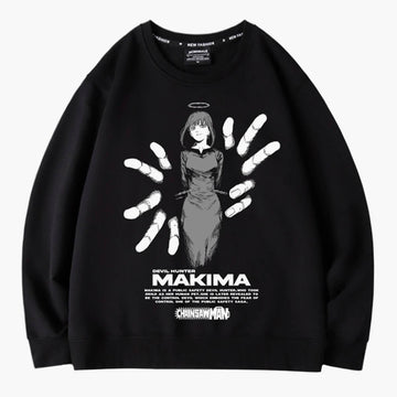 Chainsaw Man Makima Hands Aesthetic Sweatshirt - Aesthetic Clothes Shop Chainsaw Man Makima Hands Aesthetic Sweatshirt - Aesthetic Clothes Shop