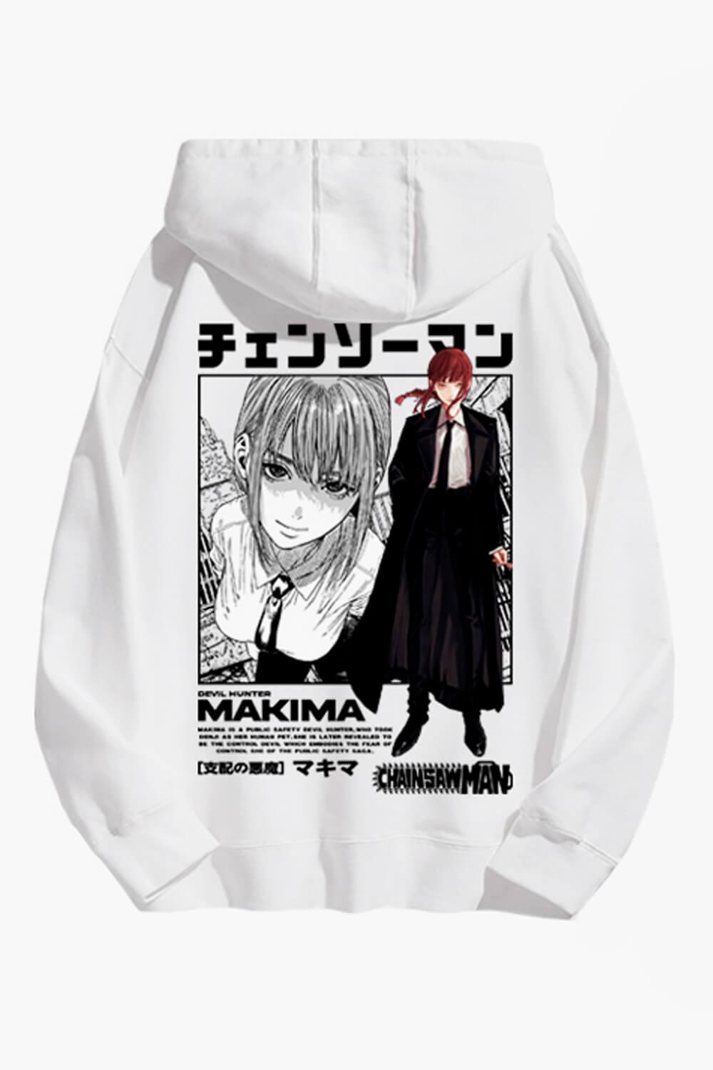 Chainsaw Man Makima Manga Hoodie - Aesthetic Clothes Shop