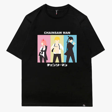 Chainsaw Man Minimalism Art T-Shirt - Aesthetic Clothes Shop Chainsaw Man Minimalism Art T-Shirt - Aesthetic Clothes Shop