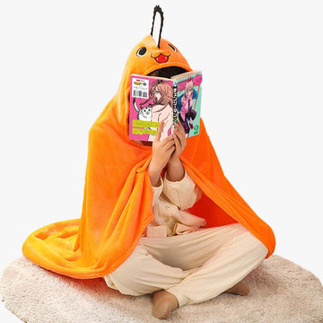 Chainsaw Man Pochita Blanket Hoodie - Aesthetic Clothes Shop Chainsaw Man Pochita Blanket Hoodie - Aesthetic Clothes Shop
