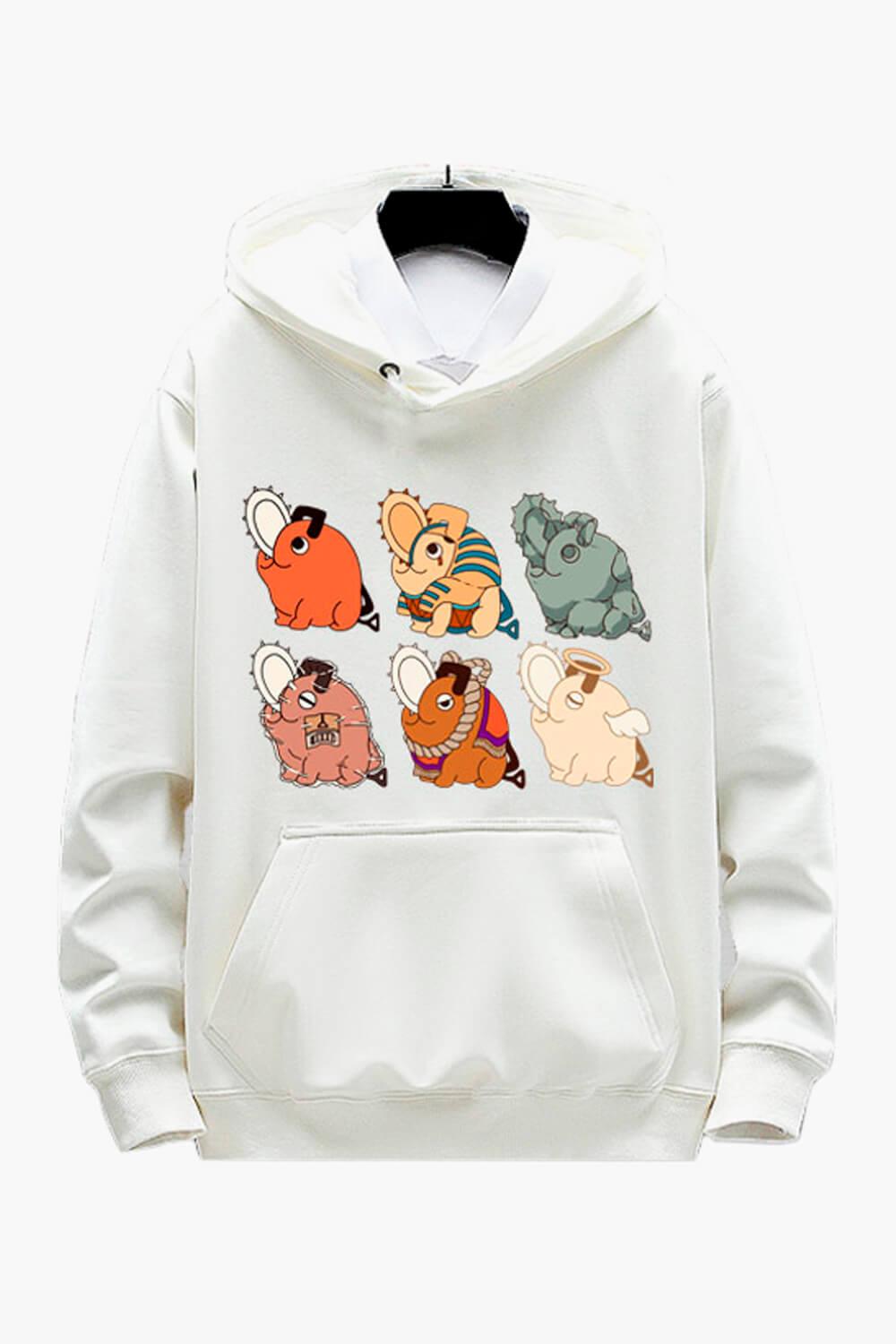 Chainsaw Man Pochita Costumes Cute Hoodie - Aesthetic Clothes Shop Chainsaw Man Pochita Costumes Cute Hoodie - Aesthetic Clothes Shop