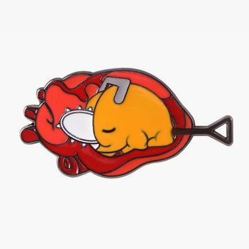 Chainsaw Man Pochita in Heart Enamel Pin - Aesthetic Clothes Shop Chainsaw Man Pochita in Heart Enamel Pin - Aesthetic Clothes Shop